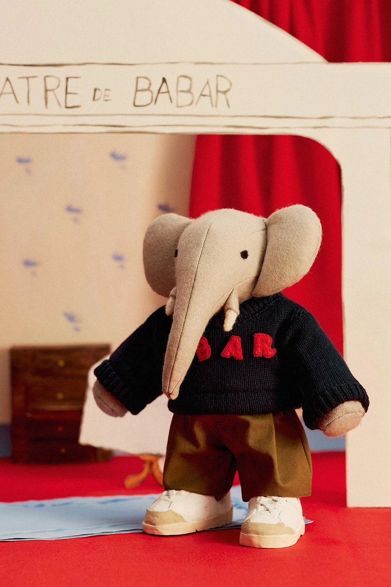 EMBROIDERED KNIT SWEATER BABAR ™