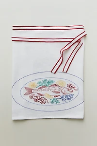 FISH COTTON APRON