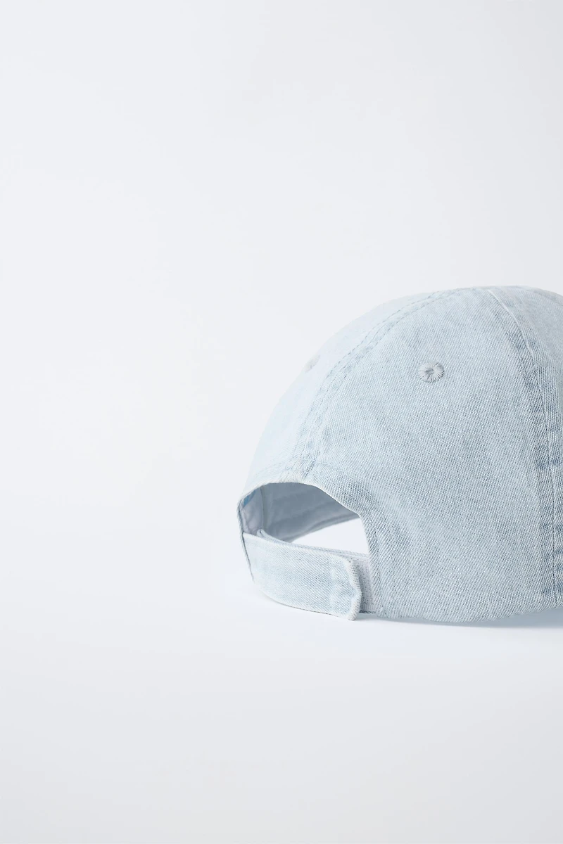 EMBROIDERED FISH DENIM CAP