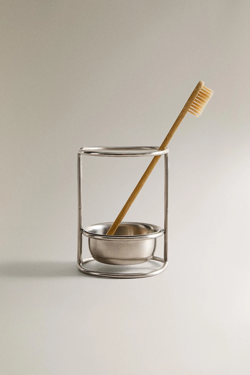 METAL TOOTHBRUSH HOLDER