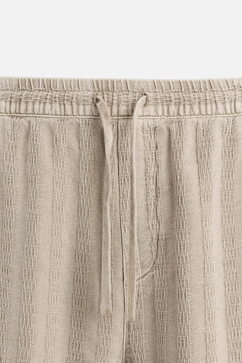 JACQUARD RELAXED FIT PANTS