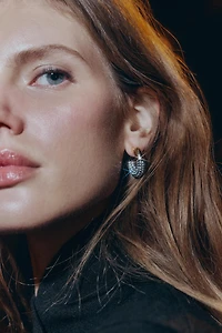 SPARKLY HOOP EARRINGS