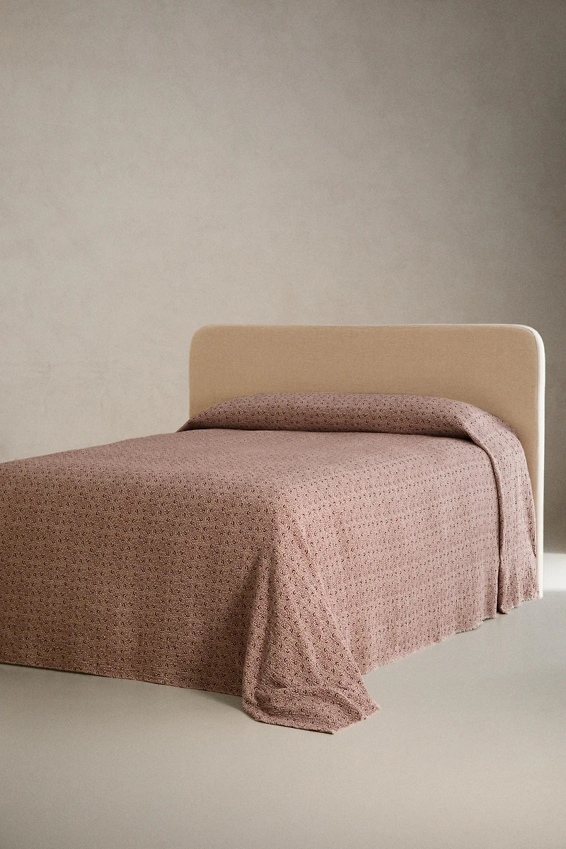 LINEN COTTON BRANCHES BEDSPREAD