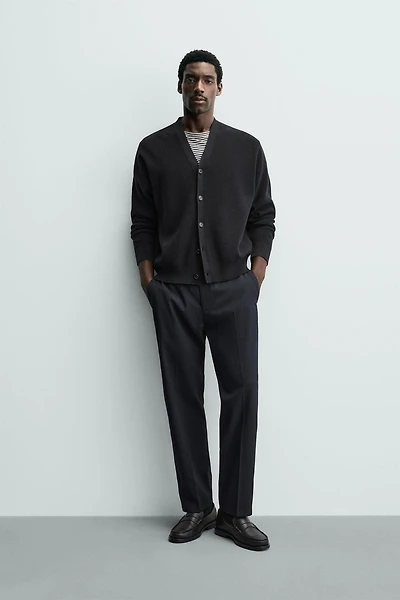 REGULAR FIT WOOL BLEND NON-IRON PANTS