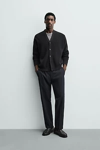 REGULAR FIT WOOL BLEND NON-IRON PANTS