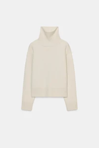 WOOL HIGH COLLAR JUMPER