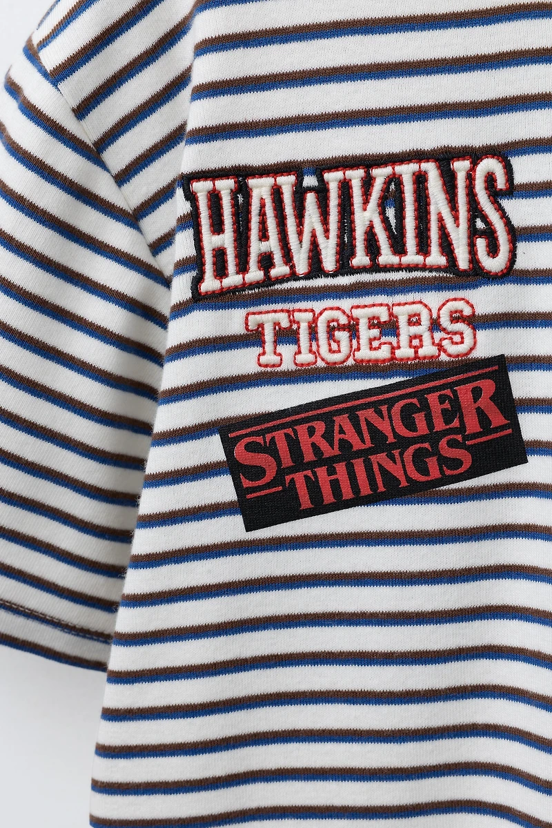 STRIPED STRANGER THINGS © NETFLIX T-SHIRT