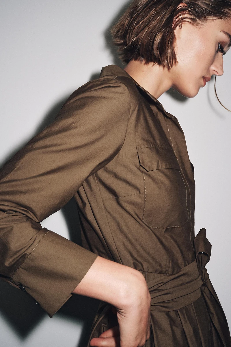 ZW COLLECTION POPLIN SHIRT DRESS
