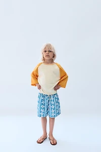 2-14 YEARS/ CONTRAST RAGLAN SLEEVE T-SHIRT LIMITED EDITION