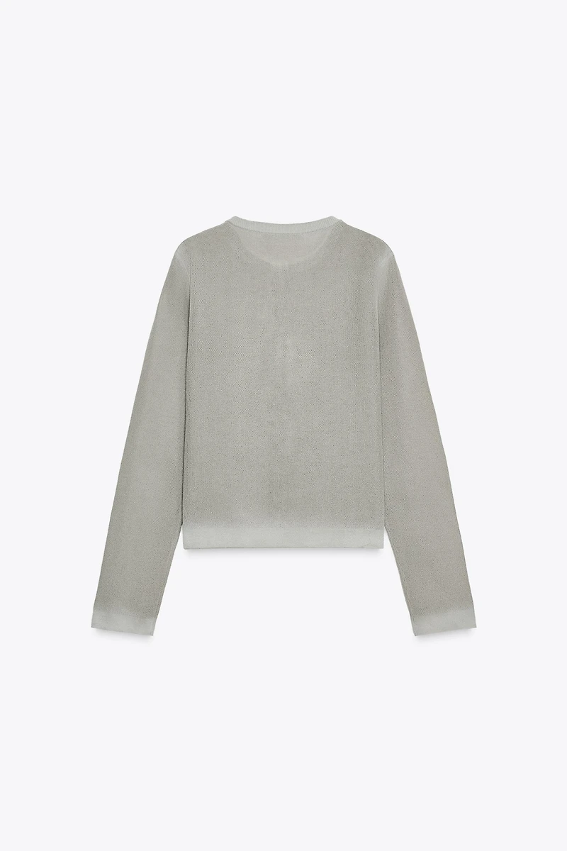 GILET EN MAILLE EFFET DÉGRADÉ