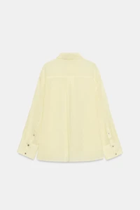 OVERSIZED GAUZE SHIRT WITH POCKET