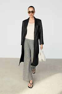 Flowing speckled pants for a total look