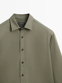 Regular-fit 100% cotton shirt