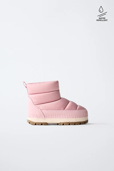 METALLIC WATER REPELLENT BOOTS