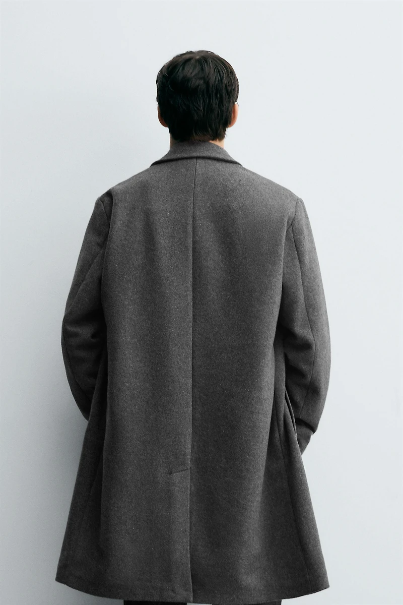 MANTEAU REGULAR FIT AVEC LAINE