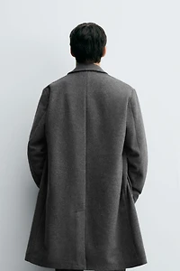 MANTEAU REGULAR FIT AVEC LAINE
