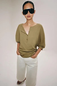 BERMUDA EN JEAN TAILLE MOYENNE ZW COLLECTION