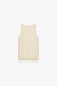 DOUBLE LAYER KNIT TOP