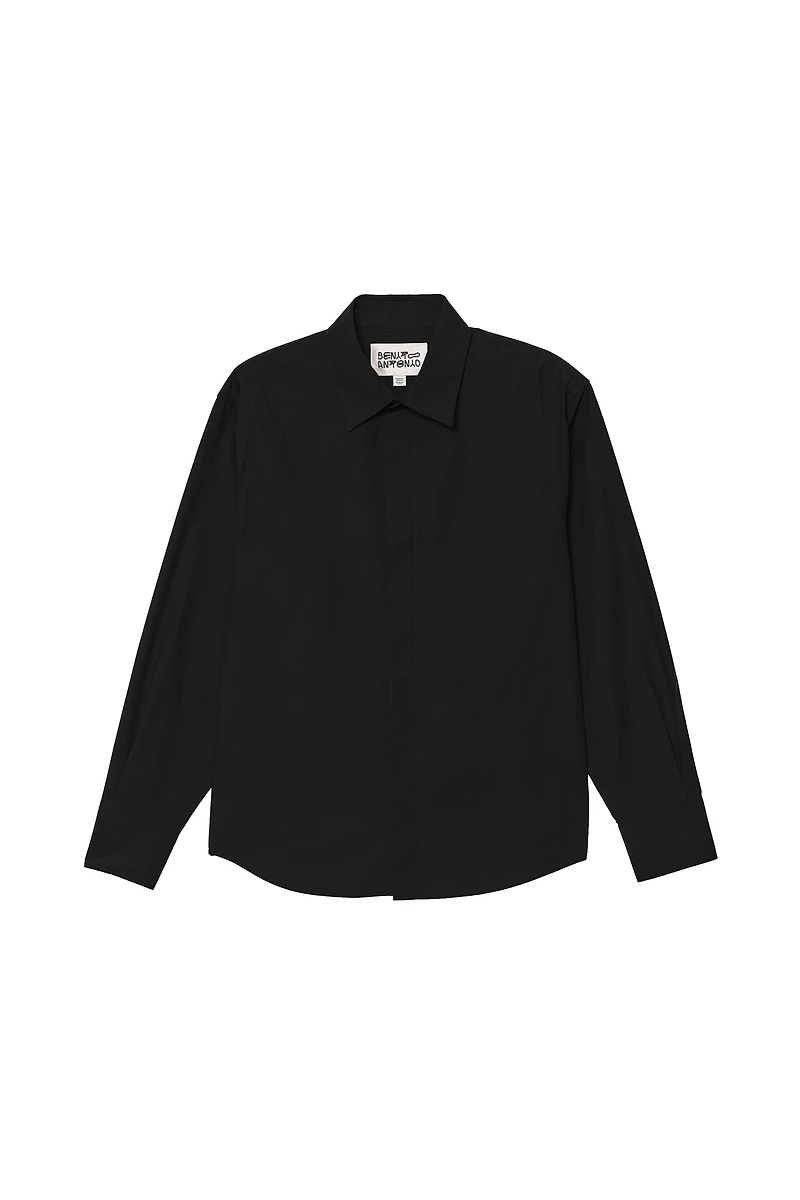 RELAXED FIT COTTON POPLIN SHIRT
