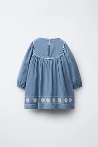 EMBROIDERED FLORAL DRESS