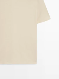 Short sleeve cotton blend T-shirt