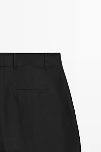 Linen blend pleated trousers - STUDIO