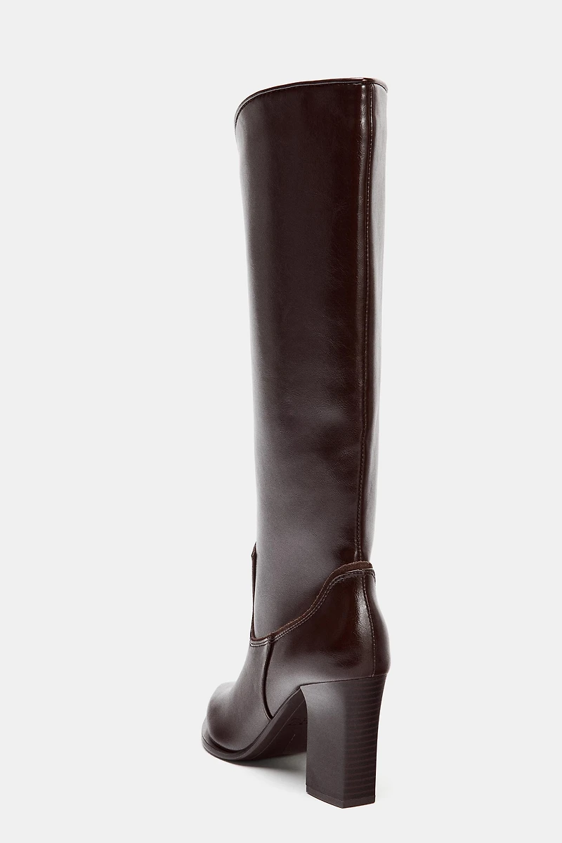 ASYMMETRIC SHAFT COWBOY BOOTS