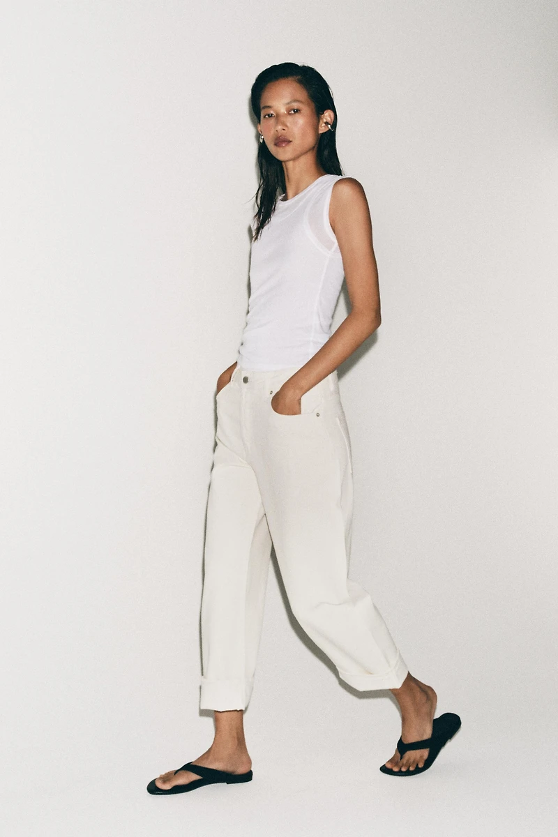ZW COLLECTION LOW-RISE BAGGY JEANS