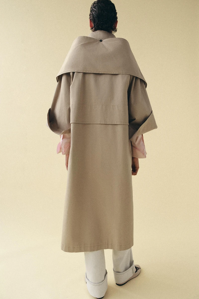TRENCH OVERSIZE FOULARD ZW COLLECTION ÉDITION LIMITÉE