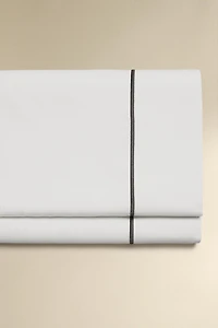 SATEEN FLAT SHEET WITH TRIM