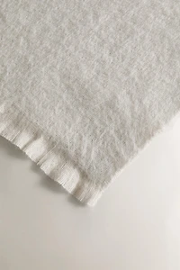 PLAID DOUX À FRANGES