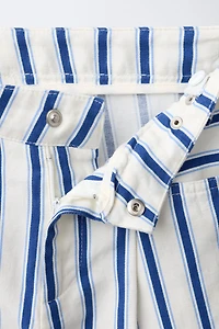 STRIPED BARREL PANTS