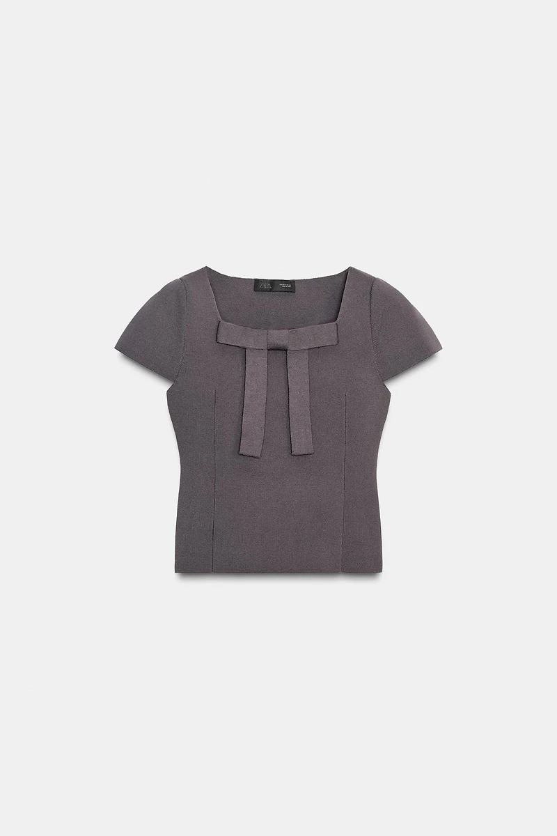 TIE KNIT TOP