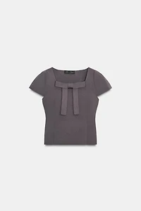 TIE KNIT TOP