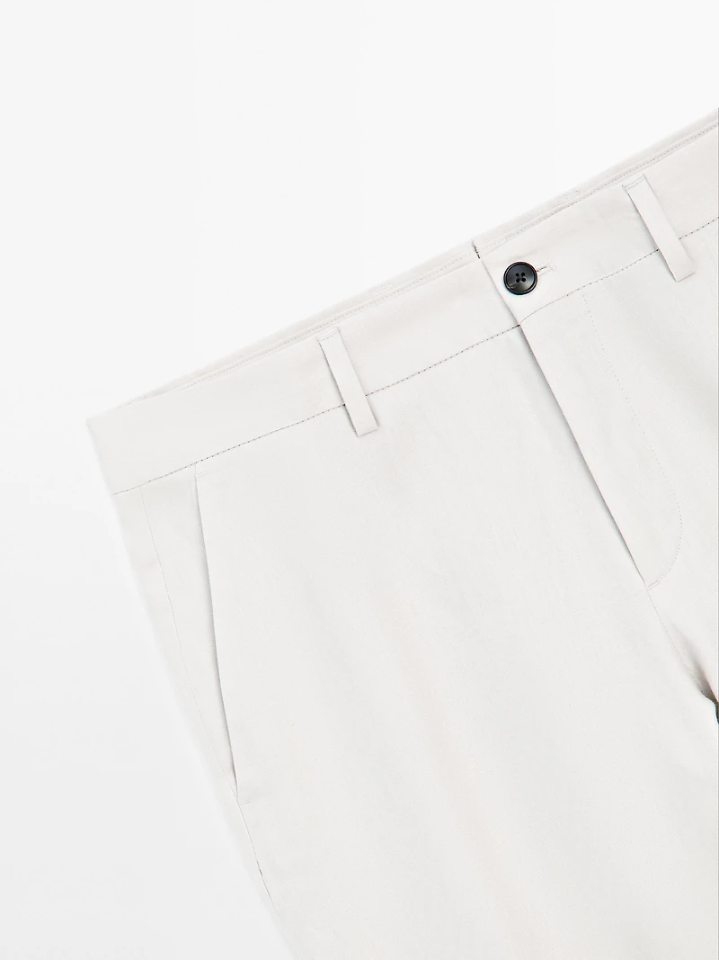 Pantalon de tailleur 100 % lin