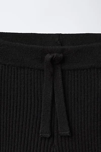 RIBBED KNIT LEGGINGS
