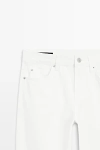 Low-rise straight-leg jeans