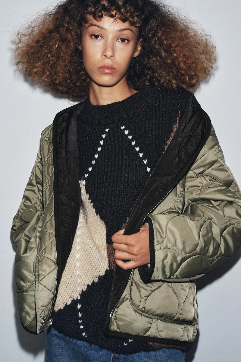 ZW COLLECTION REVERSIBLE PADDED JACKET