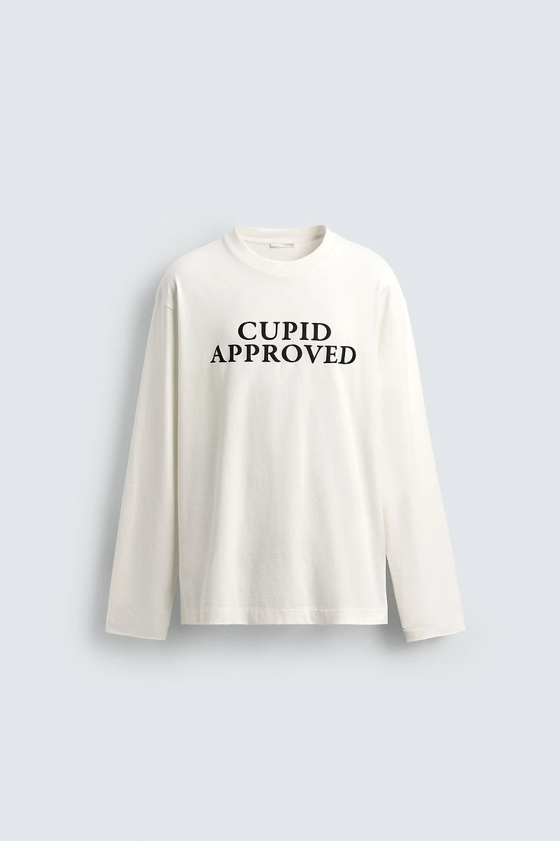 T-SHIRT À INSCRIPTION CUPIDON