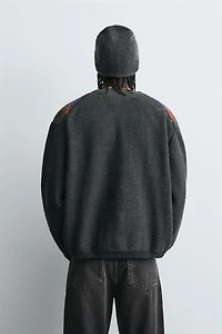 DIAMOND JACQUARD CARDIGAN