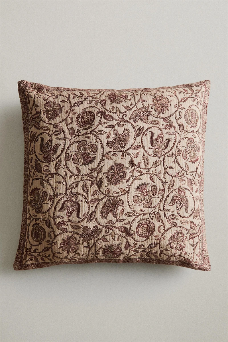 JACQUARD THROW PILLOW COVER