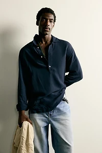CHEMISE POLO REGULAR FIT VISCOSE - LIN