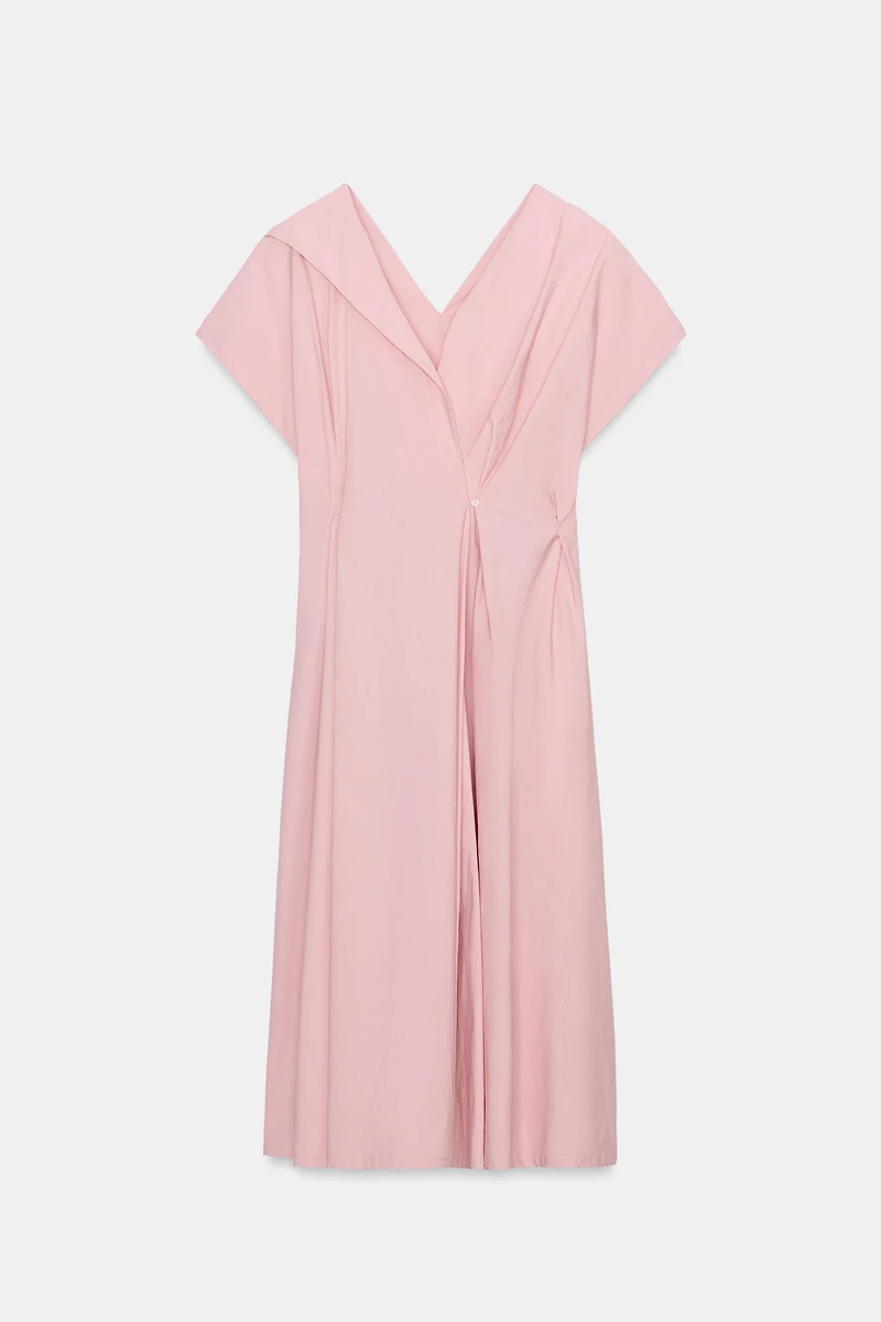 ZW COLLECTION PLEATED POPLIN DRESS