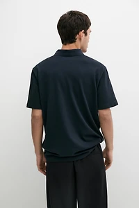 Piqué 100% cotton polo shirt