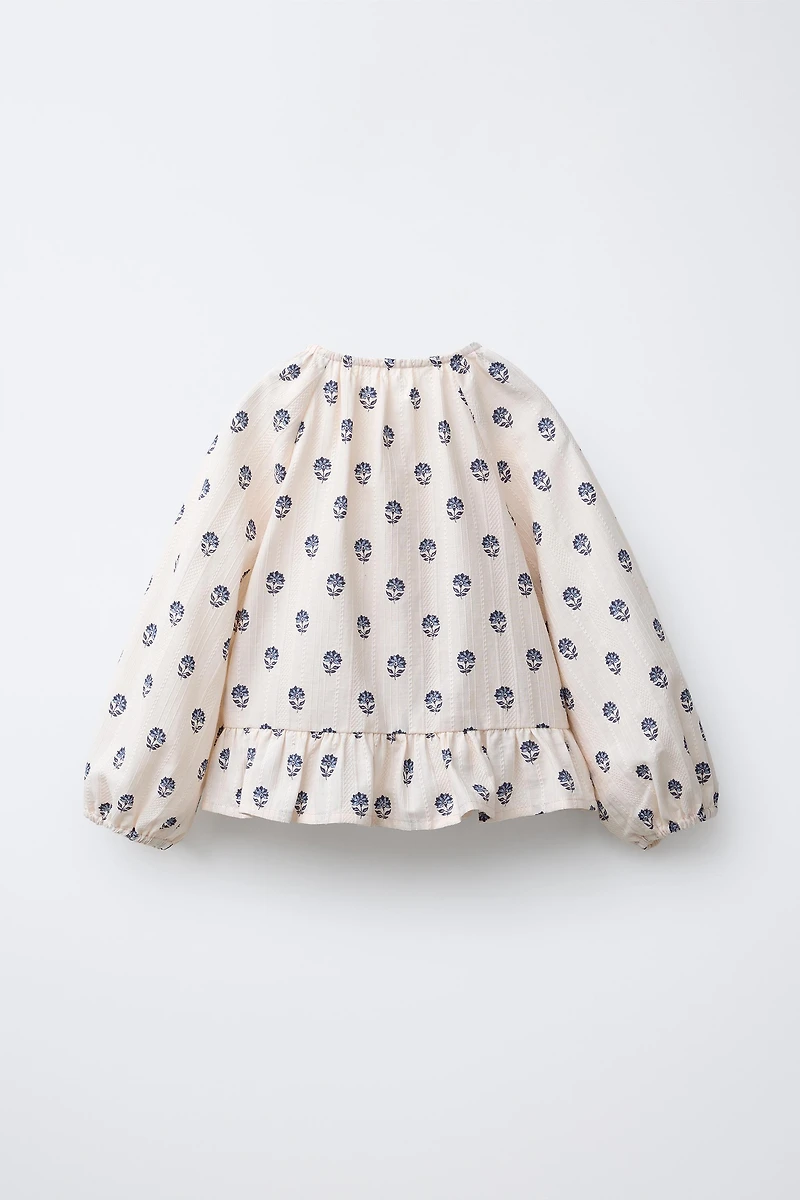 BLOUSE IMPRIMÉE À FLEURS