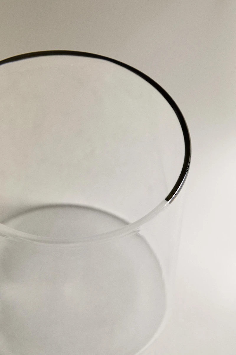 BOROSILICATE GLASS MUG WITH COLORED HANDLE