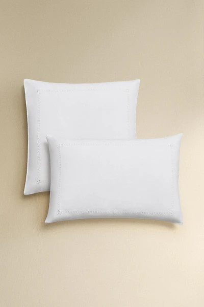 LINEN HEMSTITCHED PILLOWCASE