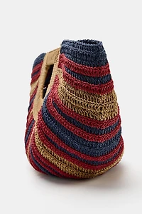 WOVEN EFFECT PRINT BAG