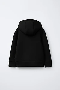 BASIC NEOPRENE EFFECT SWEATSHIRT
