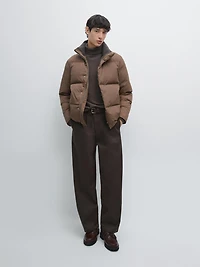 Water-repellent puffer jacket